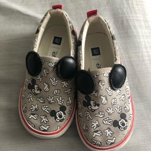 Gap Disney Mickey slip on sneakers
